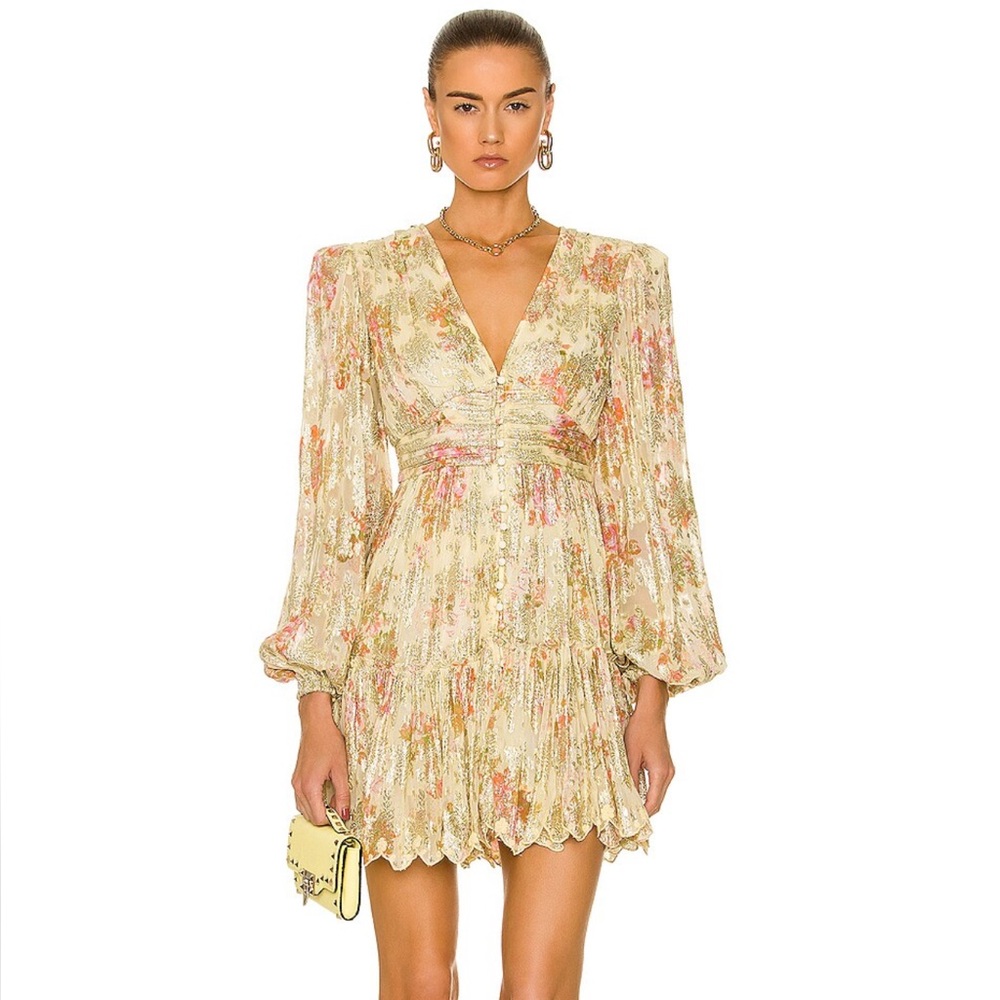 [Hemant and Nandita] Livia Mini Dress Butter Yellow SMALL